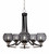 Toltec Lighting - 3405-MBBN-5112 - Five Light Chandelier - Paramount - Matte Black & Brushed Nickel