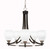 Toltec Lighting - 3405-MBBN-615 - Five Light Chandelier - Paramount - Matte Black & Brushed Nickel
