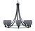Toltec Lighting - 3408-MB-4022 - Eight Light Chandelier - Paramount - Matte Black