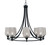 Toltec Lighting - 3408-MB-4253 - Eight Light Chandelier - Paramount - Matte Black