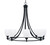 Toltec Lighting - 3408-MB-615 - Eight Light Chandelier - Paramount - Matte Black