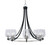 Toltec Lighting - 3408-MBBN-210 - Eight Light Chandelier - Paramount - Matte Black & Brushed Nickel