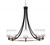 Toltec Lighting - 3408-MBBN-3001 - Eight Light Chandelier - Paramount - Matte Black & Brushed Nickel