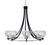 Toltec Lighting - 3408-MBBN-4100 - Eight Light Chandelier - Paramount - Matte Black & Brushed Nickel