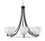 Toltec Lighting - 3408-MBBN-4811 - Eight Light Chandelier - Paramount - Matte Black & Brushed Nickel