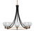 Toltec Lighting - 3408-MBBR-4101 - Eight Light Chandelier - Paramount - Matte Black & Brass