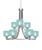 Toltec Lighting - 3409-BN-4615 - Nine Light Chandelier - Paramount - Brushed Nickel