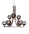 Toltec Lighting - 3409-BN-5112 - Nine Light Chandelier - Paramount - Brushed Nickel