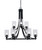 Toltec Lighting - 3409-MB-300 - Nine Light Chandelier - Paramount - Matte Black