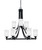 Toltec Lighting - 3409-MB-3001 - Nine Light Chandelier - Paramount - Matte Black