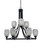 Toltec Lighting - 3409-MB-4165 - Nine Light Chandelier - Paramount - Matte Black