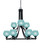 Toltec Lighting - 3409-MB-4625 - Nine Light Chandelier - Paramount - Matte Black