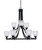 Toltec Lighting - 3409-MB-500 - Nine Light Chandelier - Paramount - Matte Black