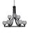 Toltec Lighting - 3409-MB-5110 - Nine Light Chandelier - Paramount - Matte Black
