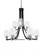Toltec Lighting - 3409-MBBN-210 - Nine Light Chandelier - Paramount - Matte Black & Brushed Nickel