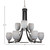 Paramount Nine Light Chandelier (3409-MBBN-4022)