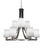 Toltec Lighting - 3409-MBBN-4031 - Nine Light Chandelier - Paramount - Matte Black & Brushed Nickel