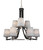 Toltec Lighting - 3409-MBBN-4032 - Nine Light Chandelier - Paramount - Matte Black & Brushed Nickel