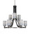Toltec Lighting - 3409-MBBN-4062 - Nine Light Chandelier - Paramount - Matte Black & Brushed Nickel