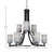 Paramount Nine Light Chandelier (3409-MBBN-4062)