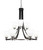 Toltec Lighting - 3409-MBBN-460 - Nine Light Chandelier - Paramount - Matte Black & Brushed Nickel