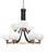 Toltec Lighting - 3409-MBBR-212 - Nine Light Chandelier - Paramount - Matte Black & Brass