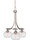 Toltec Lighting - 3413-BN-202 - Three Light Chandelier - Paramount - Brushed Nickel