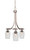Toltec Lighting - 3413-BN-210 - Three Light Chandelier - Paramount - Brushed Nickel