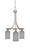 Toltec Lighting - 3413-BN-4062 - Three Light Chandelier - Paramount - Brushed Nickel