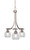 Toltec Lighting - 3413-BN-4100 - Three Light Chandelier - Paramount - Brushed Nickel