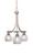 Toltec Lighting - 3413-BN-4102 - Three Light Chandelier - Paramount - Brushed Nickel