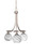 Toltec Lighting - 3413-BN-4109 - Three Light Chandelier - Paramount - Brushed Nickel