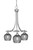 Toltec Lighting - 3413-BN-4602 - Three Light Chandelier - Paramount - Brushed Nickel