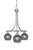 Toltec Lighting - 3413-BN-4622 - Three Light Chandelier - Paramount - Brushed Nickel