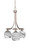 Toltec Lighting - 3413-BN-4819 - Three Light Chandelier - Paramount - Brushed Nickel
