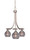 Toltec Lighting - 3413-BN-5112 - Three Light Chandelier - Paramount - Brushed Nickel