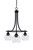 Toltec Lighting - 3413-MB-4100 - Three Light Chandelier - Paramount - Matte Black
