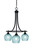 Toltec Lighting - 3413-MB-4605 - Three Light Chandelier - Paramount - Matte Black