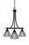 Toltec Lighting - 3413-MB-9185 - Three Light Chandelier - Paramount - Matte Black