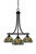 Toltec Lighting - 3413-MB-9905 - Three Light Chandelier - Paramount - Matte Black