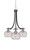 Toltec Lighting - 3413-MBBN-202 - Three Light Chandelier - Paramount - Matte Black & Brushed Nickel