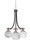 Toltec Lighting - 3413-MBBN-4109 - Three Light Chandelier - Paramount - Matte Black & Brushed Nickel