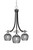 Toltec Lighting - 3413-MBBN-4602 - Three Light Chandelier - Paramount - Matte Black & Brushed Nickel