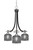 Toltec Lighting - 3413-MBBN-4612 - Three Light Chandelier - Paramount - Matte Black & Brushed Nickel