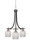 Toltec Lighting - 3413-MBBN-4812 - Three Light Chandelier - Paramount - Matte Black & Brushed Nickel