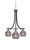 Toltec Lighting - 3413-MBBN-5112 - Three Light Chandelier - Paramount - Matte Black & Brushed Nickel