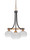 Toltec Lighting - 3413-MBBR-212 - Three Light Chandelier - Paramount - Matte Black & Brass