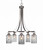 Toltec Lighting - 3415-BN-3002 - Five Light Chandelier - Paramount - Brushed Nickel