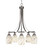 Toltec Lighting - 3415-BN-5054 - Five Light Chandelier - Paramount - Brushed Nickel