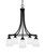 Toltec Lighting - 3415-MB-460 - Five Light Chandelier - Paramount - Matte Black